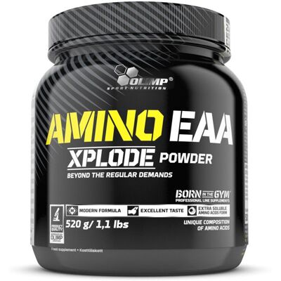 Olimp Nutrition Amino EAA Xplode Thé Glacé Pêche - 520 grammes - Publicité Olimp Nutrition Amino EAA Xplode Thé Glacé Pêche - 520 grammes - Publicité