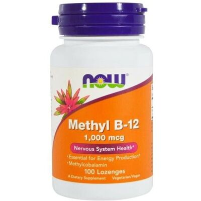 Now Foods Methyl B-12 1000mcg comprimés à sucer (100 unités) - Publicité Now Foods Methyl B-12 1000mcg comprimés à sucer (100 unités) - Publicité