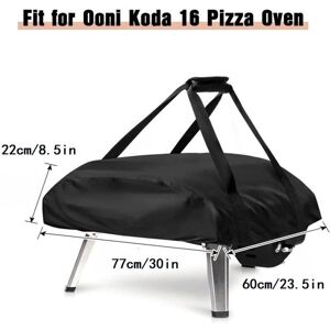 Housse de protection pour four à pizza - PZCC - 77x60x22 cm - Tissu Oxford 420D - Noir - Imperméable Noir - Publicité Housse de protection pour four à pizza - PZCC - 77x60x22 cm - Tissu Oxford 420D - Noir - Imperméable Noir - Publicité