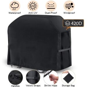 Housse pour Barbecue - Résistante - 420D Tissu Oxford - Imperméable - Résistante aux UV - 145x61x117cm Noir - Publicité Housse pour Barbecue - Résistante - 420D Tissu Oxford - Imperméable - Résistante aux UV - 145x61x117cm Noir - Publicité