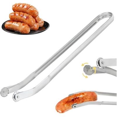 Pince Barbecue Pince Barbecue Longue Roulette BBQ Pince à Saucisse Roulette pour Saucisses Avec Rouleaux Ustensiles Barbecue -wj Gris - Publicité Pince Barbecue Pince Barbecue Longue Roulette BBQ Pince à Saucisse Roulette pour Saucisses Avec Rouleaux Ustensiles Barbecue -wj Gris - Publicité