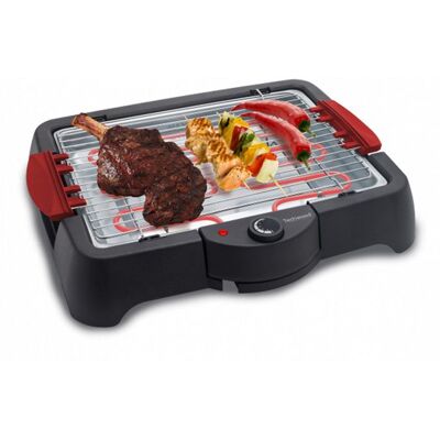 Barbecue Electrique de Table 2000W Techwood TBQ-2035 - Bac récupérateur de graisse Grille réglable sur 2 hauteurs Noir - Publicité Barbecue Electrique de Table 2000W Techwood TBQ-2035 - Bac récupérateur de graisse Grille réglable sur 2 hauteurs Noir - Publicité