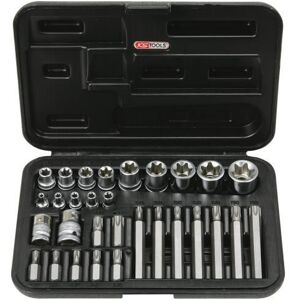 KSTOOLS Coffret TORX® percé 1/4 - 3/8 - 1/2 - E4 à E24 - T20 à T55 - 30 pcs KS TOOLS 922.4301 Noir - Publicité KSTOOLS Coffret TORX® percé 1/4 - 3/8 - 1/2 - E4 à E24 - T20 à T55 - 30 pcs KS TOOLS 922.4301 Noir - Publicité