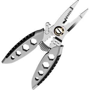 Pince à dénuder multifonction 3 en 1 - JIANGZHA - Acier allié - Poignée ergonomique - Coupe nette Gris - Publicité Pince à dénuder multifonction 3 en 1 - JIANGZHA - Acier allié - Poignée ergonomique - Coupe nette Gris - Publicité