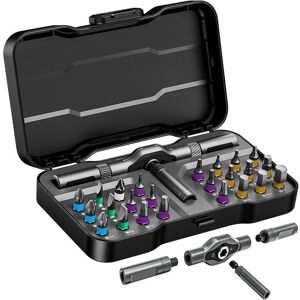 ALFOYU Jeu de tournevis à cliquet 24 en 1 - Kit de tournevis magnétique de précision - Comprend 24 embouts S2 - Outils de bricolage Noir - Publicité ALFOYU Jeu de tournevis à cliquet 24 en 1 - Kit de tournevis magnétique de précision - Comprend 24 embouts S2 - Outils de bricolage Noir - Publicité