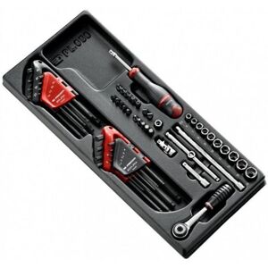 Module XL cliquet douilles 1/4P 52 pièces FACOM MOD.R161-46PB - Publicité Module XL cliquet douilles 1/4P 52 pièces FACOM MOD.R161-46PB - Publicité