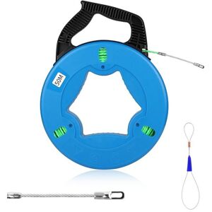 EFUTURETIME Aiguille Electricien 50m Easy Grip Diamètre 4.5mm Ruban à Poisson Flexible Bleu - Publicité EFUTURETIME Aiguille Electricien 50m Easy Grip Diamètre 4.5mm Ruban à Poisson Flexible Bleu - Publicité