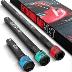 Lot 3 Rallonges Douilles 3/8 - Acier Vanadium - Publicité Lot 3 Rallonges Douilles 3/8 - Acier Vanadium - Publicité