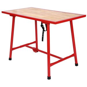 WILTEC Établi pliable Table d’atelier Pliante Surface de montage 120x625 cm Table de travail Bois Marron - Publicité WILTEC Établi pliable Table d’atelier Pliante Surface de montage 120x625 cm Table de travail Bois Marron - Publicité