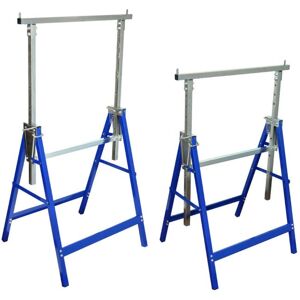 HELLOSHOP26 Lot de deux tréteaux télescopiques outils garage atelier bricolage 3402066 Bleu - Publicité HELLOSHOP26 Lot de deux tréteaux télescopiques outils garage atelier bricolage 3402066 Bleu - Publicité