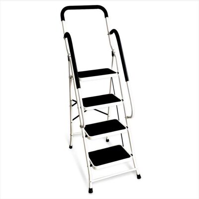 Escabeau avec main courante BM TOOLS BMT-ESC-4-MC 4 marches - Échelle intérieur et à lextérieur - Publicité Escabeau avec main courante BM TOOLS BMT-ESC-4-MC 4 marches - Échelle intérieur et à lextérieur - Publicité