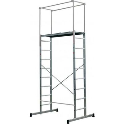 ESCALUX ESCALUX Echafaudage aluminium ESCALUX Altus 250 - Hauteur 470m - Plateau 250m - Norme EN 131 Gris - Publicité ESCALUX ESCALUX Echafaudage aluminium ESCALUX Altus 250 - Hauteur 470m - Plateau 250m - Norme EN 131 Gris - Publicité