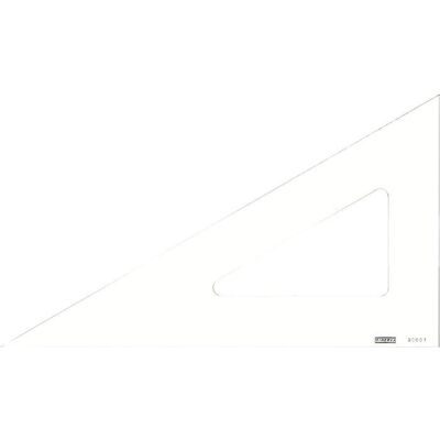 Equerre - MINERVA - 60° - Bord Droit - 40cm - Transparent - Qualité optique - Publicité Equerre - MINERVA - 60° - Bord Droit - 40cm - Transparent - Qualité optique - Publicité