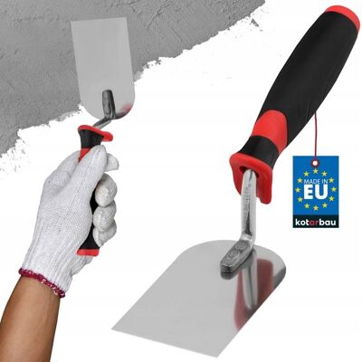 Truelle de maçonnerie en acier inoxydable 100 mm x 60 mm avec poignée en caoutchouc - KOTARBAU® Noir - Publicité Truelle de maçonnerie en acier inoxydable 100 mm x 60 mm avec poignée en caoutchouc - KOTARBAU® Noir - Publicité