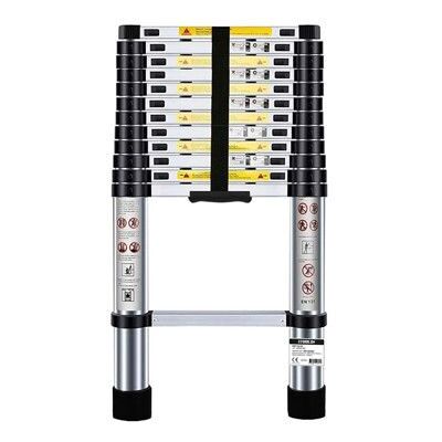 Échelle Télescopique BM TOOLS 38M en acier inoxydable Charge 150kg Pliable Extensible Unique Droite Multi-fonction Bricolage - Publicité Échelle Télescopique BM TOOLS 38M en acier inoxydable Charge 150kg Pliable Extensible Unique Droite Multi-fonction Bricolage - Publicité