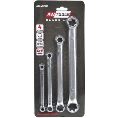 Cle torx - cle male etoile Awtools JEU DE CLÃS POLYGONALES TORX E6-E24 - 4 PIÃCES - Publicité Cle torx - cle male etoile Awtools JEU DE CLÃS POLYGONALES TORX E6-E24 - 4 PIÃCES - Publicité