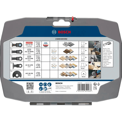Coffret de lames Cutting BOSCH PROFESSIONAL - 5 pcs - Lames oscillantes pour outils multifonctions - Publicité Coffret de lames Cutting BOSCH PROFESSIONAL - 5 pcs - Lames oscillantes pour outils multifonctions - Publicité
