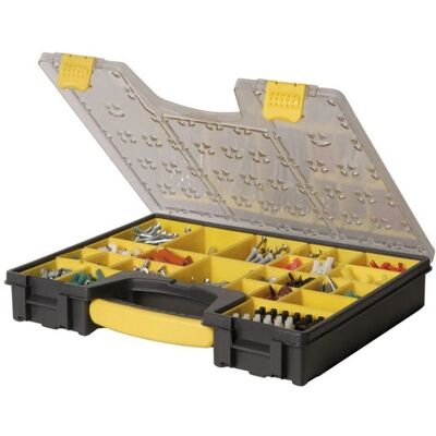 Boîte de 25 compartiments Organiseur Pro - STANLEY - 1-92-748 Jaune - Publicité Boîte de 25 compartiments Organiseur Pro - STANLEY - 1-92-748 Jaune - Publicité