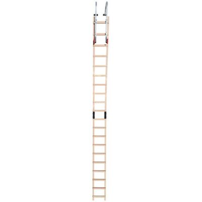 Hailo - Safety Roof - 5m - Bois - Échelle de toit - Publicité Hailo - Safety Roof - 5m - Bois - Échelle de toit - Publicité