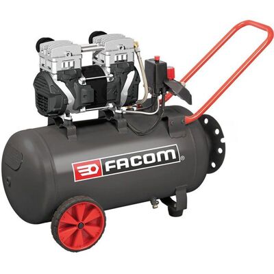 Compresseur - Horizontal - Facom - Débruité Silver - 50 L - 25 HP - Silencieux - Publicité Compresseur - Horizontal - Facom - Débruité Silver - 50 L - 25 HP - Silencieux - Publicité