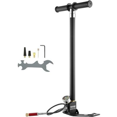 Pompe à main PCP - VEVOR - DQT-4JH - 4 étages - 4500 psi (30 MPa) - Tuyau 560 mm Noir - Publicité Pompe à main PCP - VEVOR - DQT-4JH - 4 étages - 4500 psi (30 MPa) - Tuyau 560 mm Noir - Publicité