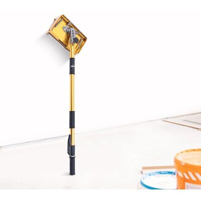 OUKANING Kit doutils de Finition pour Cloison Sèche avec Poignée Réglable de 100 à 150 cm Boîte Plate de 25 cm Truelle Rouleau dangle Jaune - Publicité OUKANING Kit doutils de Finition pour Cloison Sèche avec Poignée Réglable de 100 à 150 cm Boîte Plate de 25 cm Truelle Rouleau dangle Jaune - Publicité