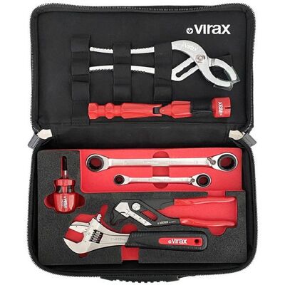 VIRAX - SANIBOX 310420 - 7 outils - kit plombier - Tool Set - Publicité VIRAX - SANIBOX 310420 - 7 outils - kit plombier - Tool Set - Publicité