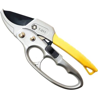 Cisaille Haies Jardin Coupe Branches 20 mm Secateur Jardin à Cliquet de Extra Affil et Conception Ergonomique du Protège-Main Jaune - Publicité Cisaille Haies Jardin Coupe Branches 20 mm Secateur Jardin à Cliquet de Extra Affil et Conception Ergonomique du Protège-Main Jaune - Publicité