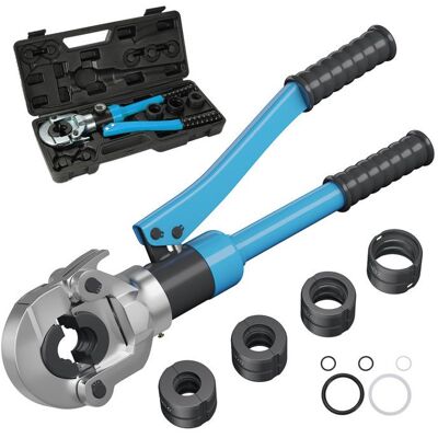 PIMPIMSKY Pince A Sertir Multicouche TH 10T - 16-32mm - Tête Rotative 360° - Pince Hydraulique Tube Alu Multicouche PEX PB - Pince À Sertir Bleu - Publicité PIMPIMSKY Pince A Sertir Multicouche TH 10T - 16-32mm - Tête Rotative 360° - Pince Hydraulique Tube Alu Multicouche PEX PB - Pince À Sertir Bleu - Publicité