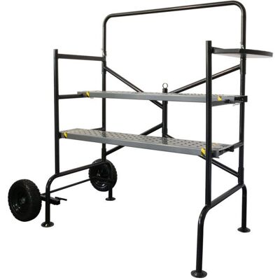 OXEO Echafaudage roulant Jardin - hauteur de travail 83cm - Pliable roues increvables - Echafaudage mobile sur roues - 150Kg - Publicité OXEO Echafaudage roulant Jardin - hauteur de travail 83cm - Pliable roues increvables - Echafaudage mobile sur roues - 150Kg - Publicité