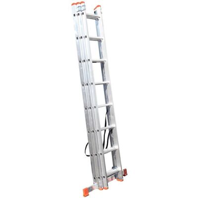Échelle transformable - MON MOBILIER DESIGN - 3 plans - Aluminium léger - 8 marches - Charge 150 kg - Publicité Échelle transformable - MON MOBILIER DESIGN - 3 plans - Aluminium léger - 8 marches - Charge 150 kg - Publicité