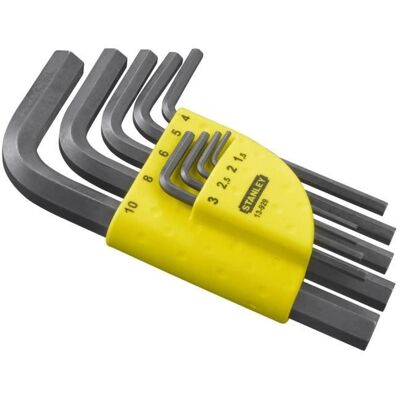 Clé mâle courte STANLEY PRO - 1-13-929 - Acier au silicium - Normes ISO 2936 et DIN 911 Noir - Publicité Clé mâle courte STANLEY PRO - 1-13-929 - Acier au silicium - Normes ISO 2936 et DIN 911 Noir - Publicité