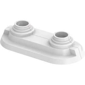 FLAMCO Double rosace blanc collerette rose cacher trous trous trous cacher universel 14-20mm - Publicité FLAMCO Double rosace blanc collerette rose cacher trous trous trous cacher universel 14-20mm - Publicité