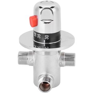 OKUMGGYJ Vanne de mélange thermostatique G1/2 Vanne de contrôle de mélange de chauffe-eau solaire Contrôle du thermostat Gris - Publicité OKUMGGYJ Vanne de mélange thermostatique G1/2 Vanne de contrôle de mélange de chauffe-eau solaire Contrôle du thermostat Gris - Publicité