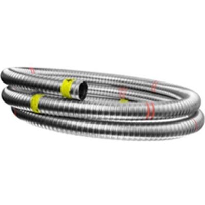 Tuyau flexible TENLISS D100 - Tuyau flexible inox double peau - Ø 100 mm - Réf. 053100 Gris - Publicité Tuyau flexible TENLISS D100 - Tuyau flexible inox double peau - Ø 100 mm - Réf. 053100 Gris - Publicité