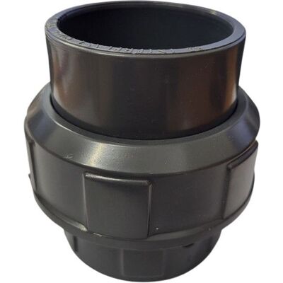 Ø 63 Raccord union 3 pièces PVC Pression a coller - Interplast Blanc - Publicité Ø 63 Raccord union 3 pièces PVC Pression a coller - Interplast Blanc - Publicité