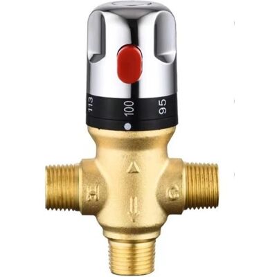 MEOIRUERY Robinet de régulation thermostatique réglable en laiton - Publicité MEOIRUERY Robinet de régulation thermostatique réglable en laiton - Publicité