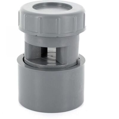 Clapet équilibreur de pression - ADEQUA - 32/40/50 mm - PVC - Anti-vide (aérateur membrane) - Démontable Gris - Publicité Clapet équilibreur de pression - ADEQUA - 32/40/50 mm - PVC - Anti-vide (aérateur membrane) - Démontable Gris - Publicité