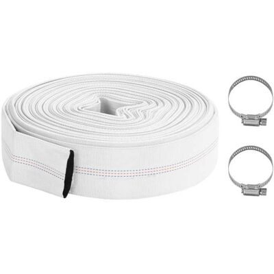 Tuyau dincendie PVC - vidaxl - 30 m - Diamètre 51 mm - Blanc - Pression 8 bar - Pression déclatement 24 bar Blanc - Publicité Tuyau dincendie PVC - vidaxl - 30 m - Diamètre 51 mm - Blanc - Pression 8 bar - Pression déclatement 24 bar Blanc - Publicité