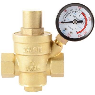 XCSOURCE Régulateur de Pression dEau Laiton Sans Plomb Réglable 3-4 20mm Réducteur de Pression dEau Réducteur avec Barre de - Publicité XCSOURCE Régulateur de Pression dEau Laiton Sans Plomb Réglable 3-4 20mm Réducteur de Pression dEau Réducteur avec Barre de - Publicité