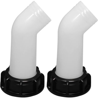 DUNECREDIT 2pcs Bec de Vidange avec écrou IBC 1000L 2 Pouces raccord vanne extension adaptateur pour cuve IBC - Publicité DUNECREDIT 2pcs Bec de Vidange avec écrou IBC 1000L 2 Pouces raccord vanne extension adaptateur pour cuve IBC - Publicité