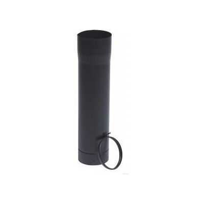 Tuyau de raccordement TEN - émail noir mat - 50cm - diamètre 153mm - pour chauffage à bois Noir - Publicité Tuyau de raccordement TEN - émail noir mat - 50cm - diamètre 153mm - pour chauffage à bois Noir - Publicité