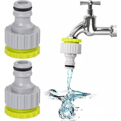 OROTECH 2 Pièces Raccord de Robinet Raccord Tuyau darrosage 1/2 Pouce 3/4 Pouce 2 en 1 Connecteurs de Robinet Adaptateur Tuyau Arrosage - Publicité OROTECH 2 Pièces Raccord de Robinet Raccord Tuyau darrosage 1/2 Pouce 3/4 Pouce 2 en 1 Connecteurs de Robinet Adaptateur Tuyau Arrosage - Publicité