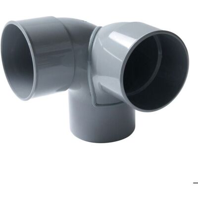 NICOLL CET8 Coude PVC double gris - Ø 100 mm - Publicité NICOLL CET8 Coude PVC double gris - Ø 100 mm - Publicité