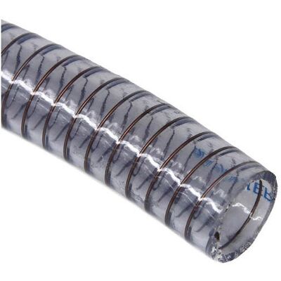 ALFAFLEX Tuyau plastique transparent aspiration spire acier Ø30 le mètre Gris - Publicité ALFAFLEX Tuyau plastique transparent aspiration spire acier Ø30 le mètre Gris - Publicité