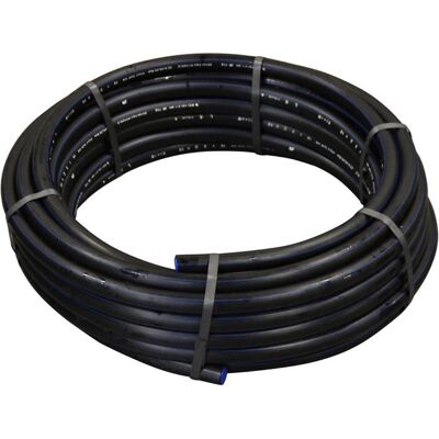 JARDIBRIC Tuyau dadduction deau en polyéthylène - 25m - 16 bars - Ø25 mm - Noir - Eau potable - Résistance élevée Noir - Publicité JARDIBRIC Tuyau dadduction deau en polyéthylène - 25m - 16 bars - Ø25 mm - Noir - Eau potable - Résistance élevée Noir - Publicité