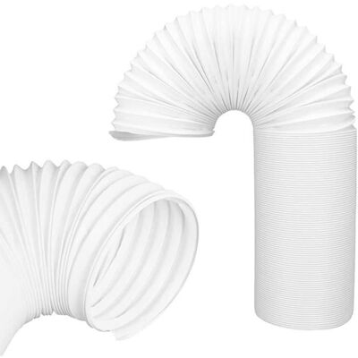 Tuyau Évacuation Climatiseur Mobile - Rallongetubes de Climatiseur Rétractable - Blanc Blanc - Publicité Tuyau Évacuation Climatiseur Mobile - Rallongetubes de Climatiseur Rétractable - Blanc Blanc - Publicité