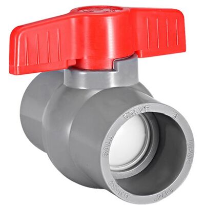 Vanne à boisseau sphérique SOURCING MAP Vanne à bille en PVC 40 mm pour tuyau dalimentation en eau connexion par glissement gris Gris - Publicité Vanne à boisseau sphérique SOURCING MAP Vanne à bille en PVC 40 mm pour tuyau dalimentation en eau connexion par glissement gris Gris - Publicité
