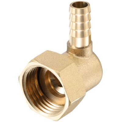 Raccord cannelé SOURCING MAP Raccord Cannelé Tuyau Laiton Coude 8mm x G1/2 Connecteur Femelle écrou Pivotant pour Eau Carburant Air Jaune - Publicité Raccord cannelé SOURCING MAP Raccord Cannelé Tuyau Laiton Coude 8mm x G1/2 Connecteur Femelle écrou Pivotant pour Eau Carburant Air Jaune - Publicité