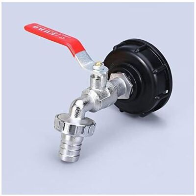 HAWUJ Robinet Récupérateur Eau - 1 Adaptateur - Alliage et PP 3/4 pouce - pour Cuve 1000L - Publicité HAWUJ Robinet Récupérateur Eau - 1 Adaptateur - Alliage et PP 3/4 pouce - pour Cuve 1000L - Publicité